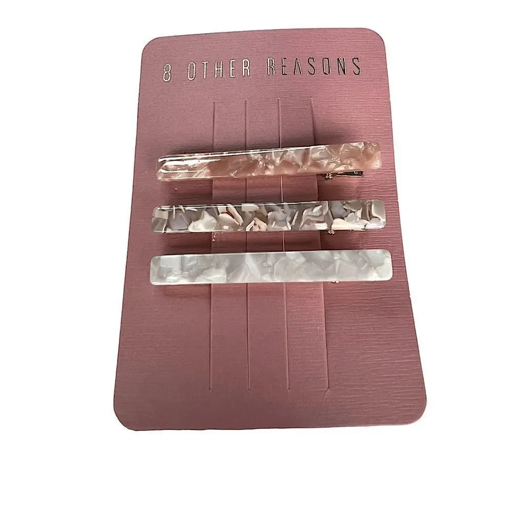 8 Other Reasons Resin Barrette NWT